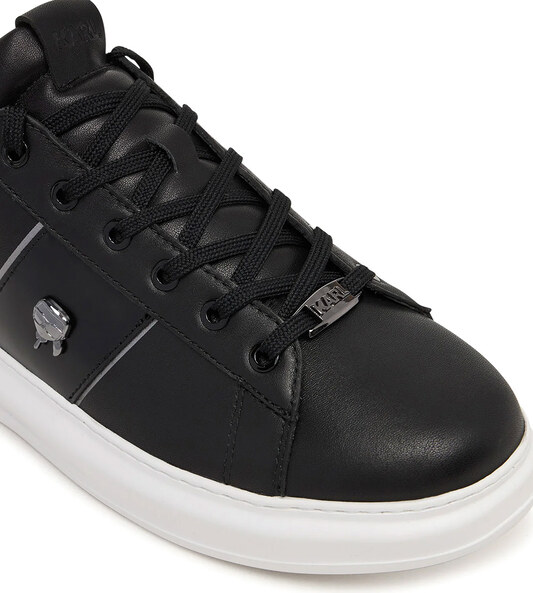 KARL LAGERFELD M Sneakers Kapri Mens Ikonik Pin Lo Lace KL52534A 000-black lthr