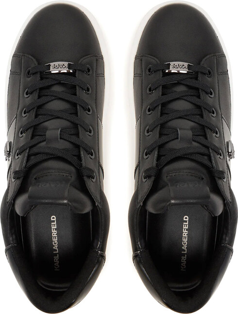 KARL LAGERFELD M Sneakers Kapri Mens Ikonik Pin Lo Lace KL52534A 000-black lthr