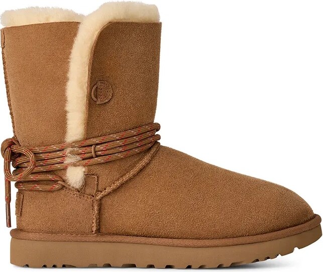 Велурени апрески UGG Bailey Tie