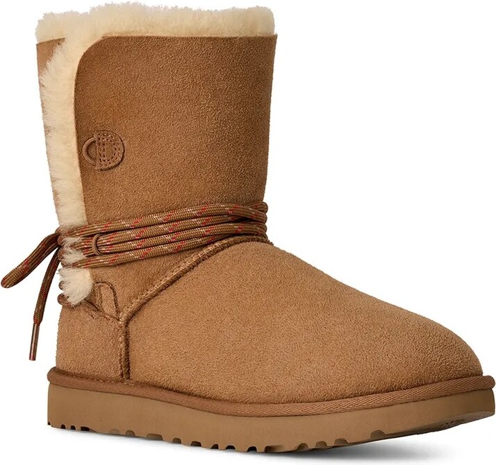 Велурени апрески UGG Bailey Tie