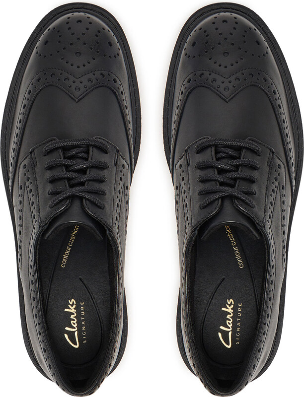 Оксфордки Clarks Orinoco3 Derby 26183170 Черен