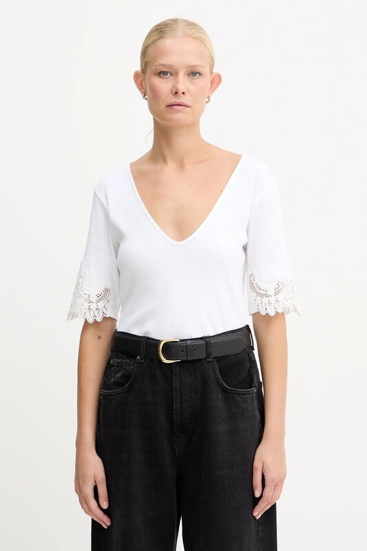 Памучна тениска Twinset