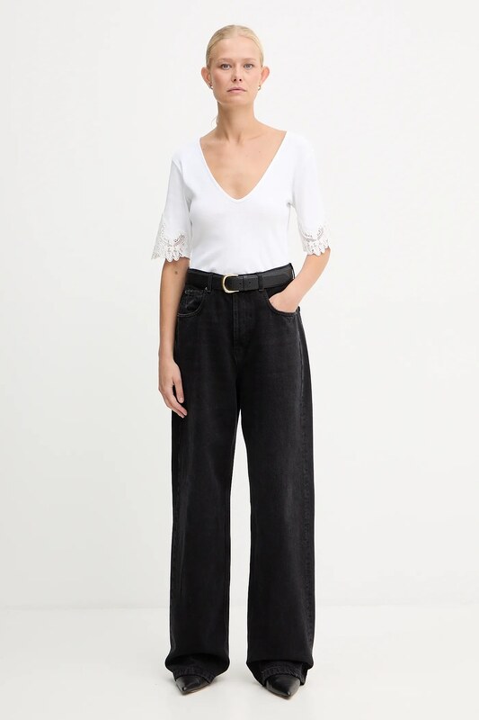 Памучна тениска Twinset