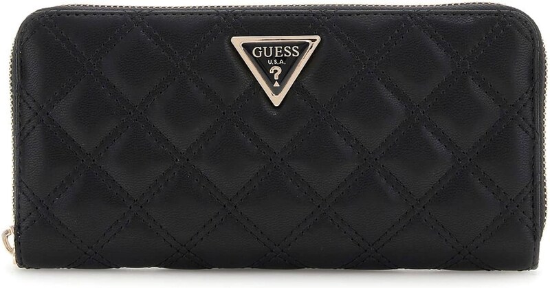 GUESS Портмоне 'GIULLY II SLG LARGE ZIP AROUND' черно