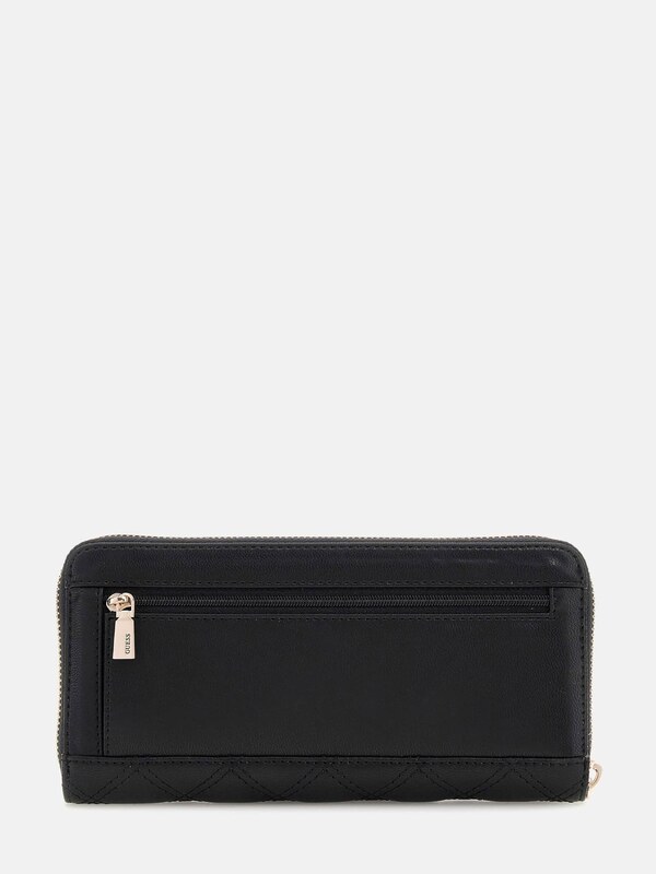 GUESS Портмоне 'GIULLY II SLG LARGE ZIP AROUND' черно