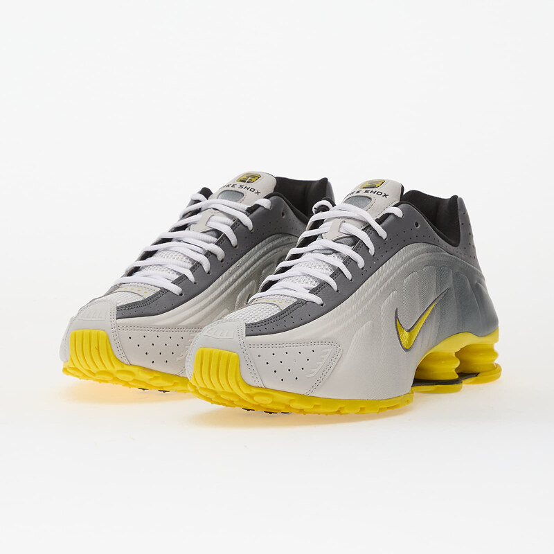 Nike Shox R4 Se Vast Grey/ Brt Citron-Lt Graphite-Smoke Grey-White-Black