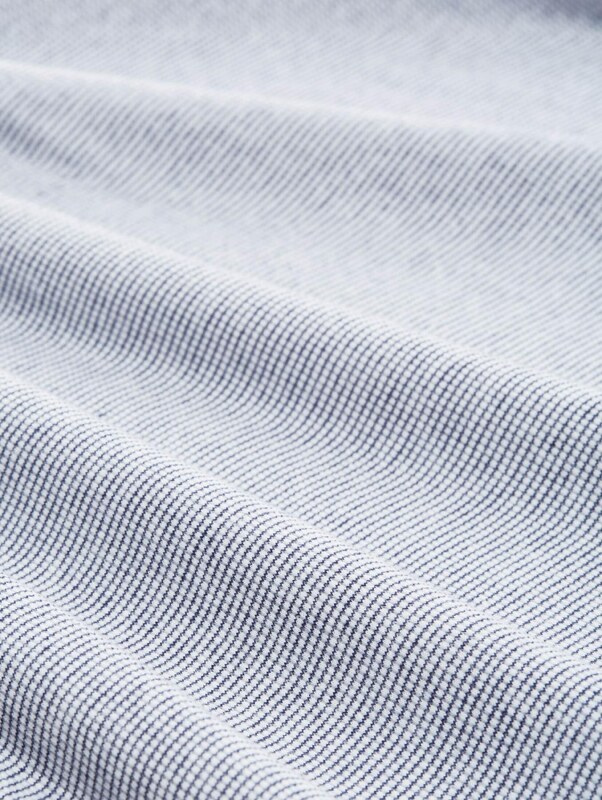 TOM TAILOR Тениска тъмносиньо / мръсно бяло