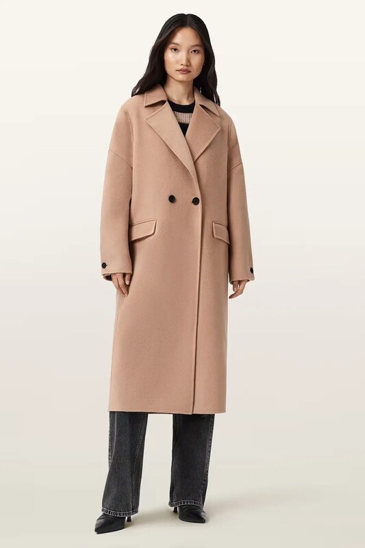 Палто с вълна AllSaints SELLMA