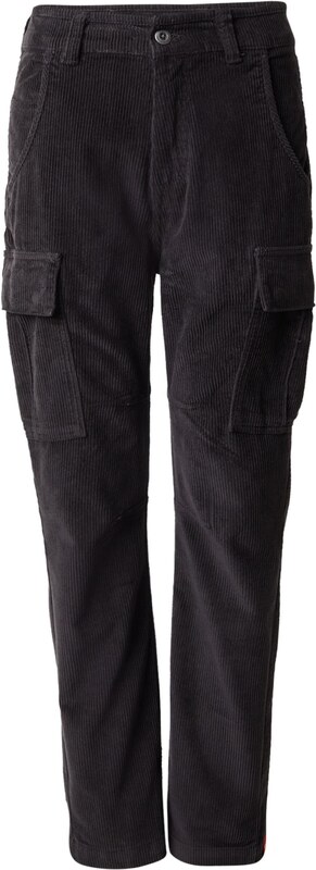 ALPHA INDUSTRIES Карго панталон 'Agent' антрацитно черно