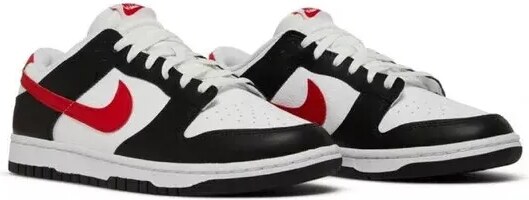 Nike Dunk Low Retro Red Swoosh Panda