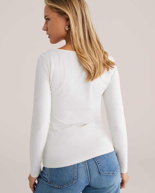 WE Fashion Тениска слонова кост