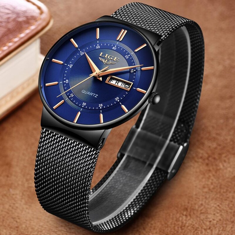 Часовник LIGE KI-6316 - Черен