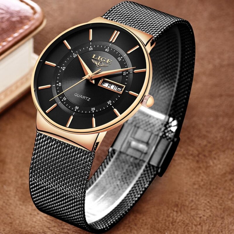 Часовник LIGE KI-6316 - Черен