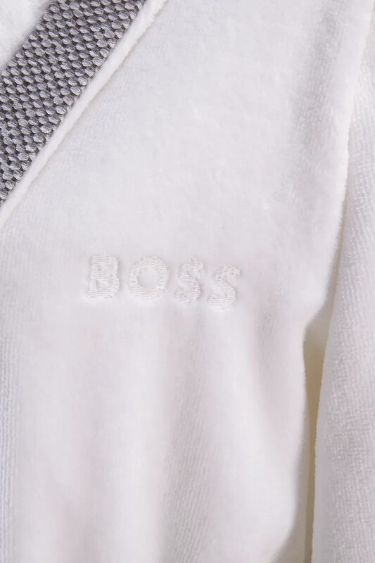Памучен халат BOSS LORD W Greige M