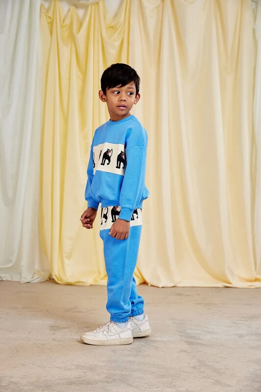 Детски памучен суичър Mini Rodini Panther