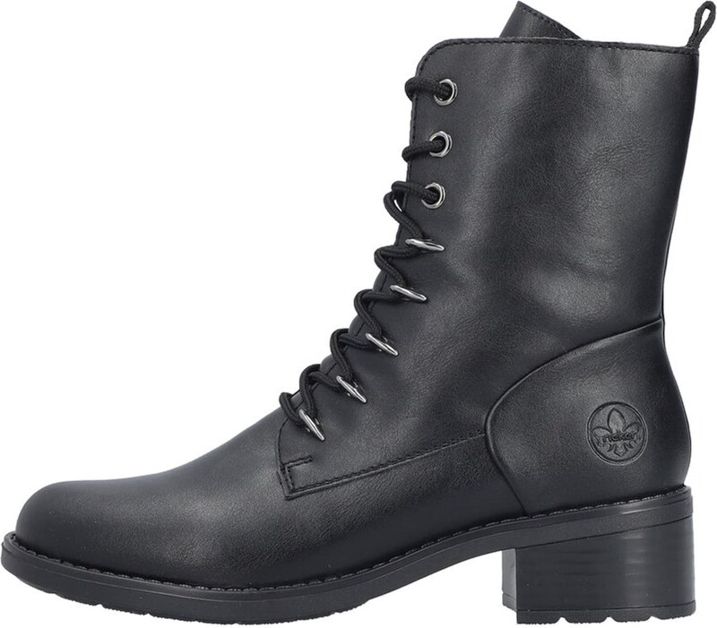 Rieker Ниски ботуши с връзки черно