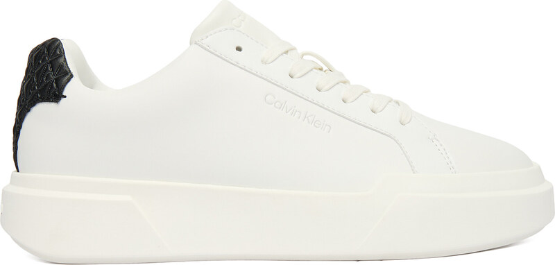 Сникърси Calvin Klein Chunky Cupsole Laceup Lth Bt Aop YW0YW02036 Бял