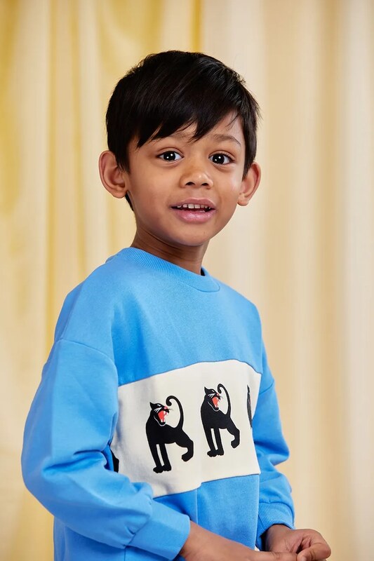Детски памучен суичър Mini Rodini Panther