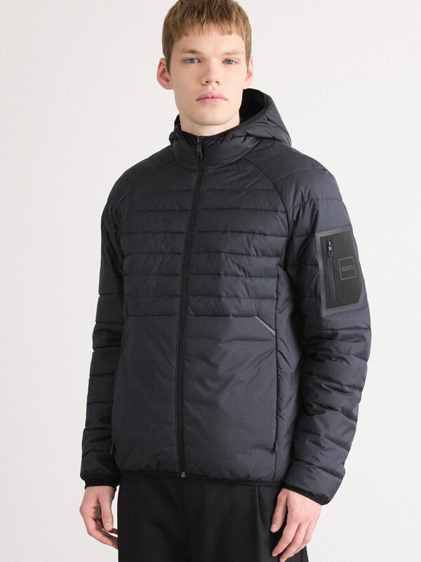 BOSS Преходно яке 'Urbanex' морскосиньо / черно