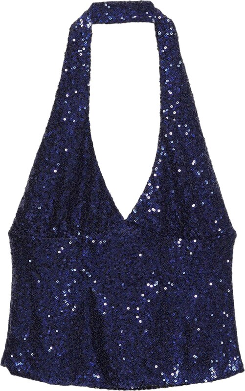 Pull&Bear Топ тъмносиньо