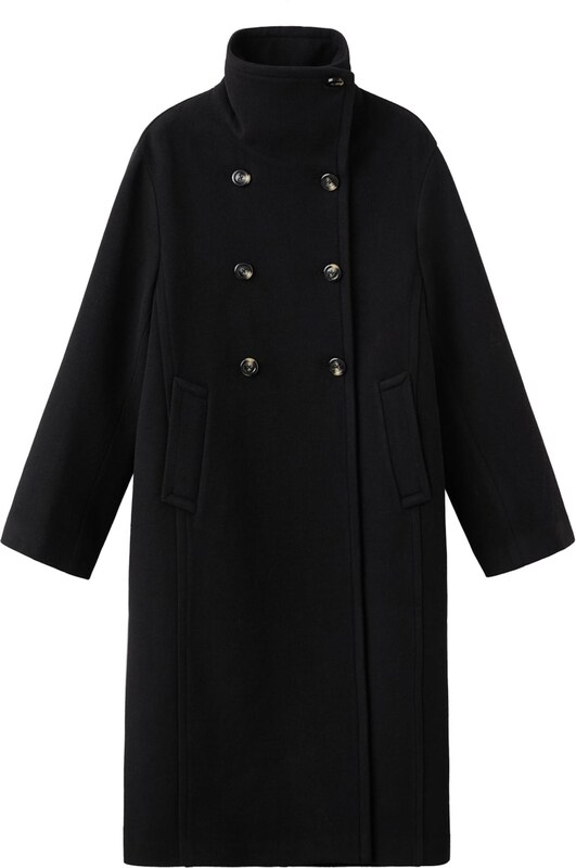 MANGO Преходно палто 'MAREA' черно