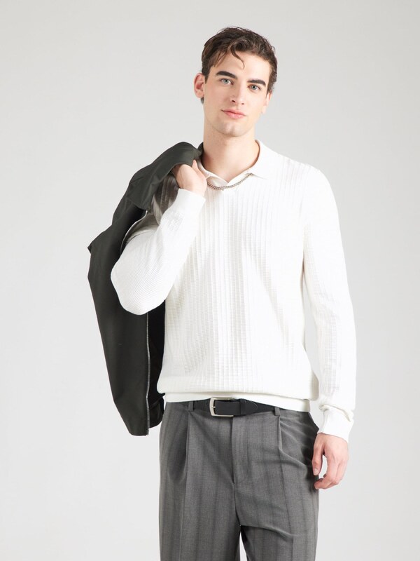 JOOP! Пуловер 'Galdino' естествено бяло