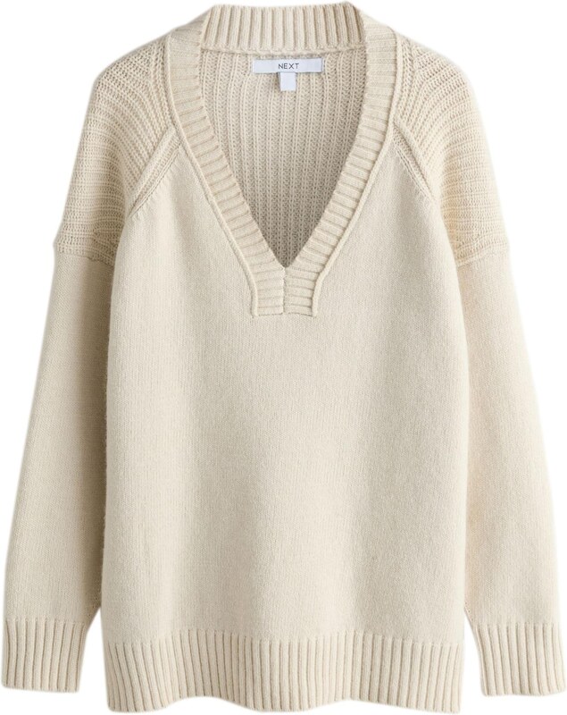 Next Пуловер екрю