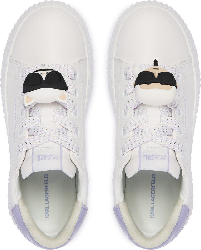 Сникърси KARL LAGERFELD Kreeper Lo KL42336T Екрю
