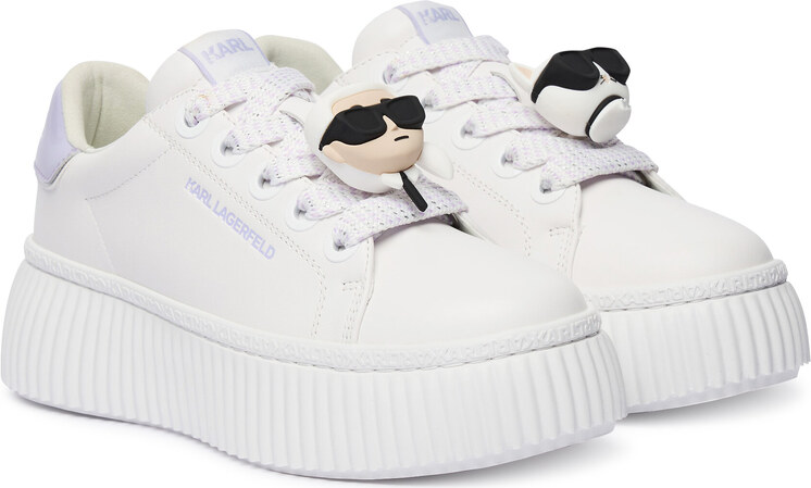 Сникърси KARL LAGERFELD Kreeper Lo KL42336T Екрю