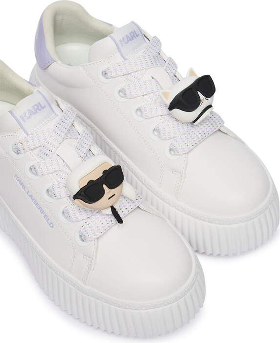 Сникърси KARL LAGERFELD Kreeper Lo KL42336T Екрю