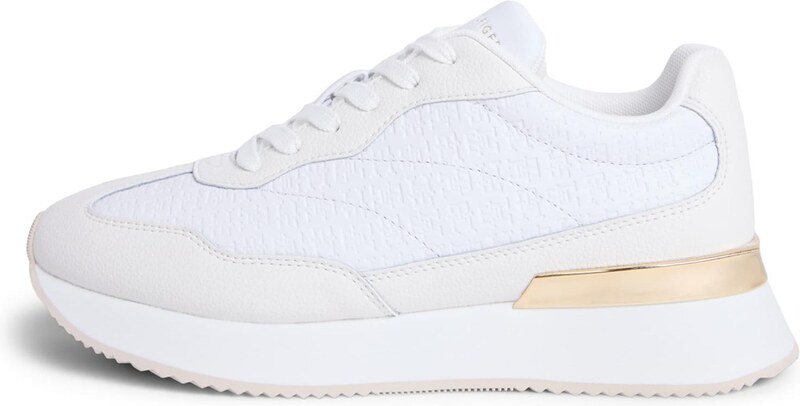 TOMMY HILFIGER Ниски маратонки 'Chic' екрю / бяло