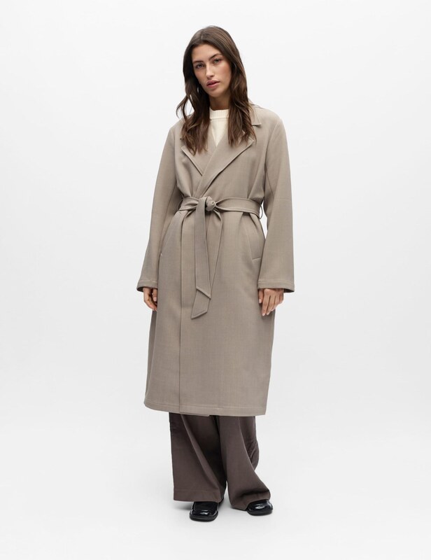 OBJECT Преходно палто светлобежово