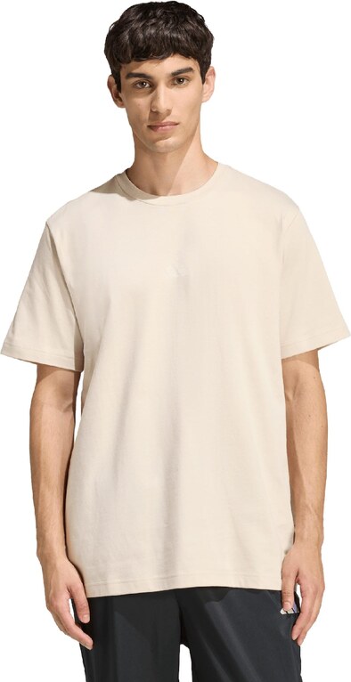 ADIDAS SPORTSWEAR Функционална тениска 'STAD' сиво-бежово / светлочервено / бяло