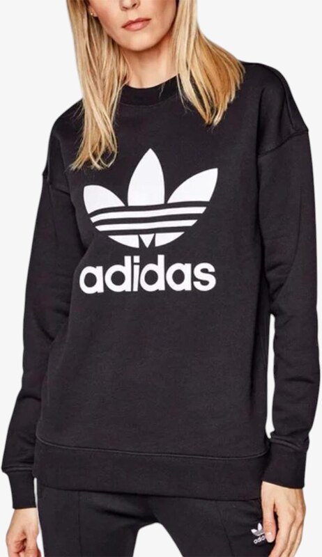 ADIDAS Trefoil Crew Regular Fit Sweatshirt Black