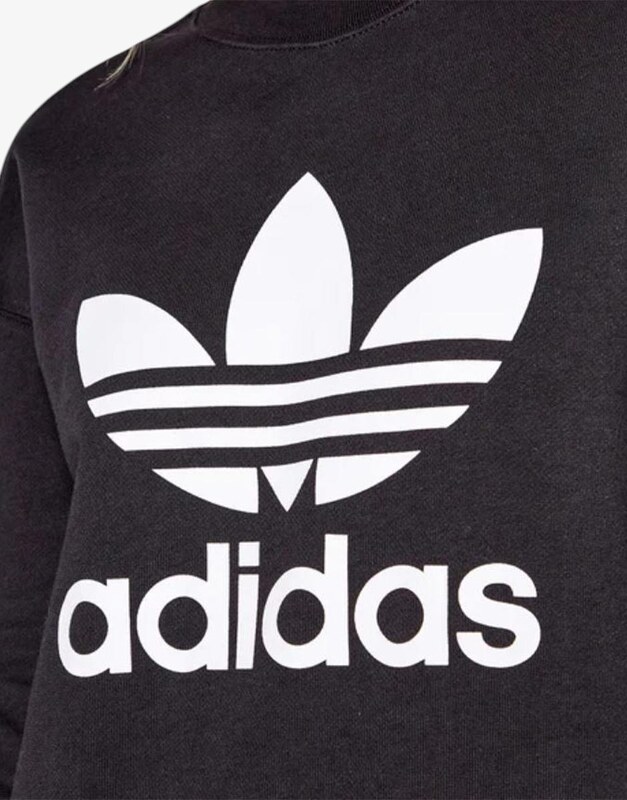 ADIDAS Trefoil Crew Regular Fit Sweatshirt Black