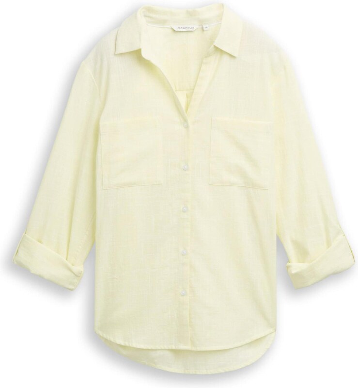 TOM TAILOR Блуза пастелно жълто