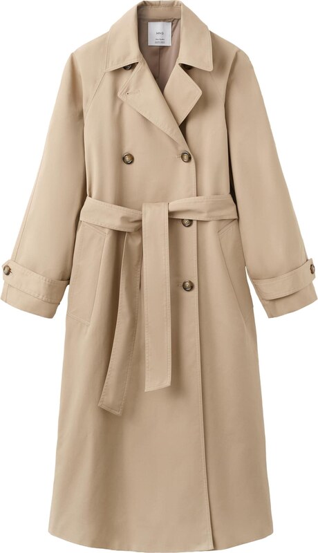 MANGO Преходно палто 'Angela' бежово