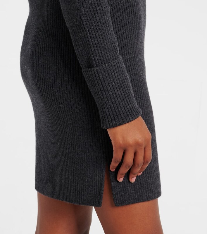 Marant Etoile Garner ribbed-knit wool-blend midi dress
