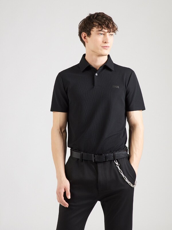 GUESS Тениска черно