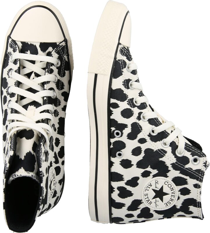 CONVERSE Високи маратонки 'CTAS' черно / мръсно бяло