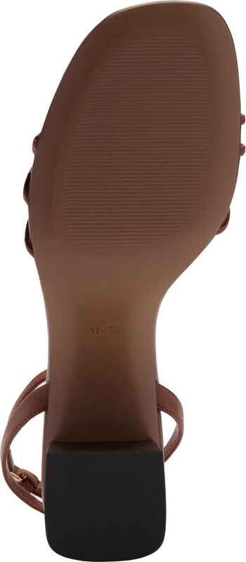 MANGO Сандали с каишка 'RAY' коняк