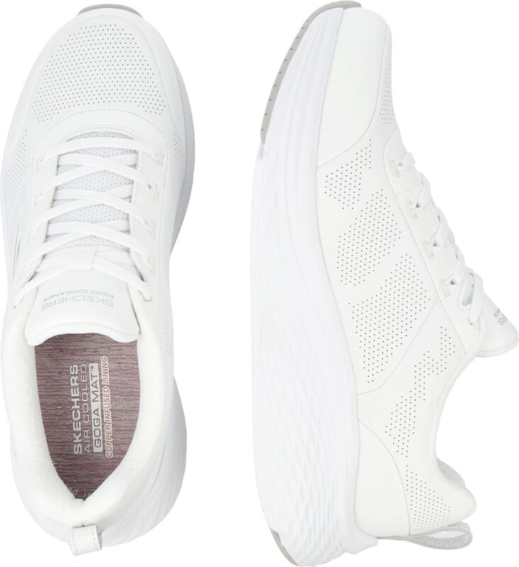 SKECHERS Маратонки за бягане 'MAX CUSHIONING ELITE 2.0' светлосиво / бяло