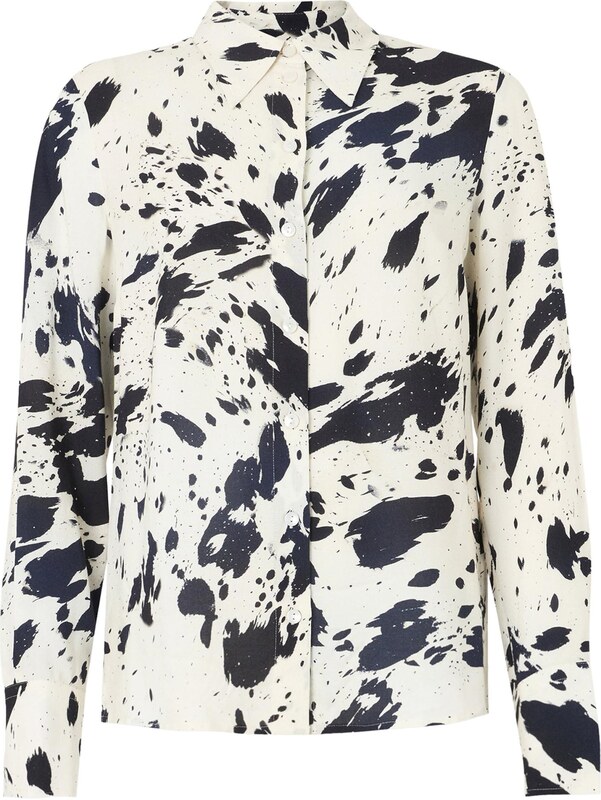 Lala Berlin Блуза 'Bea' черно / бяло