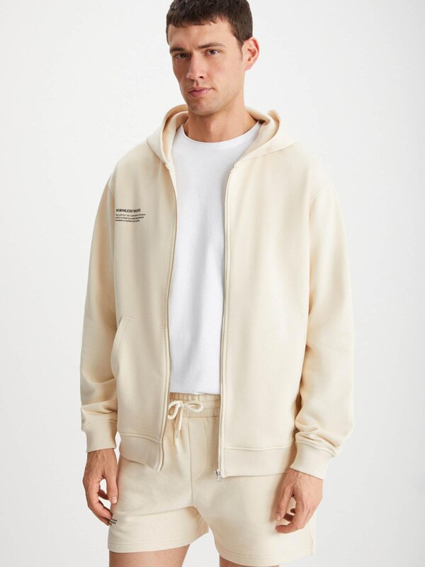 Grimelange Суичъри с качулка кремаво / черно