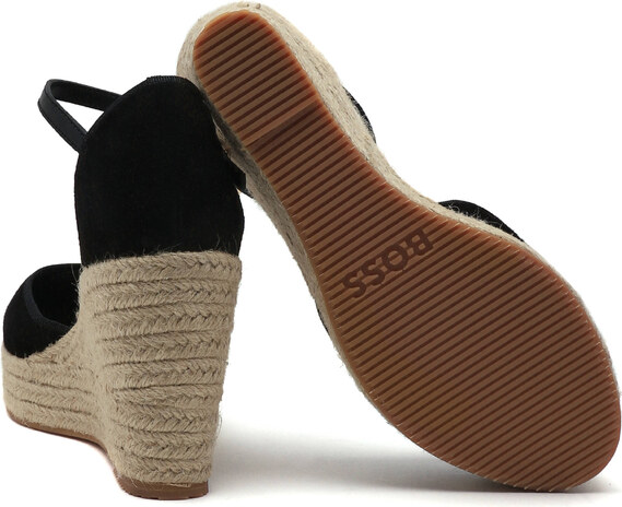 BOSS BLACK Кожени обувки на платформа madeira_wedge