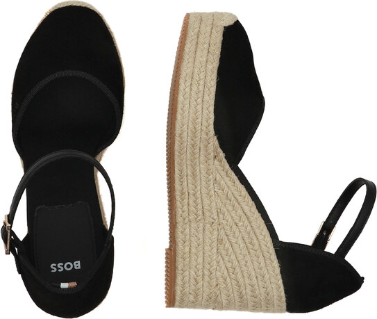 BOSS BLACK Кожени обувки на платформа madeira_wedge