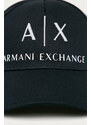 Шапка Armani Exchange в тъмносиньо с апликация 954039 CC513 NOS