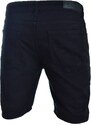 KNGBRO Мъжки Дънкови черни къси панталони с емблеми