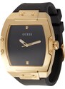 GUESS Аналогов часовник 'GW0386G3' злато / черно