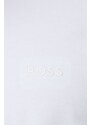 Горнище на пижама с къси ръкави BOSS в бяло с апликация 50469550